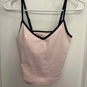 Gilly Hicks Pink and Black Trim Cami Top